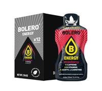 Bolero Energy 7 g x 12 sachets | Boisson en poudre sans sucre | Végan & sans gluten | Pour un mode de vie actif (12x7g, Fraise)