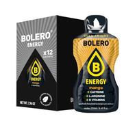 Bolero Energy 7 g x 12 sachets | Boisson en poudre sans sucre | Végan & sans gluten | Pour un mode de vie actif (12x7g, Mangue)