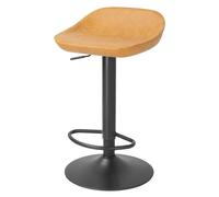 Bolero Enzo Lot de 2 tabourets de Bar en polyuréthane Camel