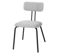Bolero Fairfield FU500 Lot de 2 chaises sans accoudoirs Noir/Gris