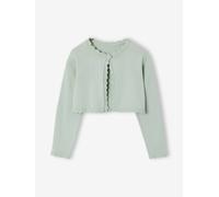 Bolero fille ouverture pratique vert sauge 4A