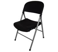 Bolero Foldaway Utility Chairs Black (Pack of 2)