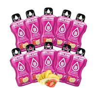 BOLERO Fraise Banane | 10 sticks 9g de Poudre pour Boisson sans sucre à la Stevia | Sans Conservateur ni colorants artificiels, Faible en calories, il convient pour toute la Famille