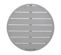 Bolero - FX038 - Plateau de table rond en aluminium, Gris clair, 580 mm