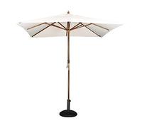 Bolero GH988 Parasolà poulie simple carré Crème 2,5 m de diamètre
