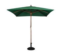 Parasol de terrasse carré professionnel à poulie de 2,5 m vert Bolero Vert