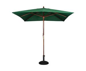 Bolero GH989 Parasol double poulie carré Vert 2,5 m de diamètre