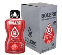 Bolero GUARANA 24x3 | Jus en poudre sans sucre, édulcoré à la stévia + vitamine C | pour enfants et sportifs | sans gluten, végétalien | Goût guarana