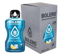Bolero LEMONADE 24x3g | Jus en poudre sans sucre, édulcoré à la stévia + vitamine C | pour enfants et sportifs | sans gluten, végétalien | goût de limonade