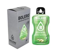 Bolero LEMONGRASS 24x3g | Poudre pour boisson sans sucre, édulcorée à la stévia + vitamine C | convient aux enfants, aux sportifs et aux diabétiques | sans gluten
