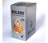 Bolero MANDARIN 24x3g | Jus en poudre sans sucre, édulcoré à la stévia + vitamine C | pour enfants et sportifs | sans gluten, végétalien | saveur de mandarine