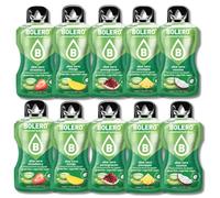 BOLERO MIX Aloe Vera | Assortiment de 10 sticks 9g de Poudre pour Boisson sans sucre à la Stevia | Sans Conservateur ni colorants artificiels, Faible en calories, il convient pour toute la Famille