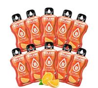BOLERO Orange | 10 sticks 9g de Poudre pour Boisson sans sucre à la Stevia | Sans Conservateur ni colorants artificiels, Faible en calories, il convient pour toute la Famille
