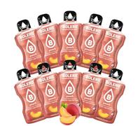 BOLERO Pêche | 10 sticks 9g de Poudre pour Boisson sans sucre à la Stevia | Sans Conservateur ni colorants artificiels, Faible en calories, il convient pour toute la Famille