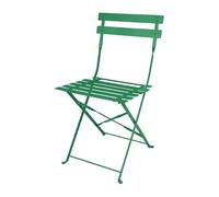 Bolero Perth Lot de 2 chaises Pliantes en Acier pour pavé Vert forêt