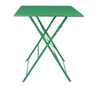 Bolero Perth Table carrée Style pavé Vert forêt 600 mm