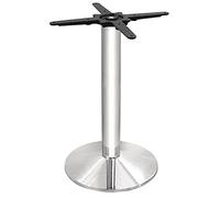 Bolero Pied de table rond chromé, taille : 720(H)x 430(Dia)mm, convient aux plateaux de table jusqu'à 800(Dia)mm ronds, CD214