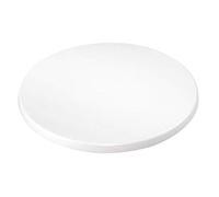 Bolero Plateau de table rond Bolero 600mm blanc cassé, Blanc, 30(H) x 600(Ø)mm, Plateau de table en bois aggloméré haute densité, revêtement extérieur, GG645