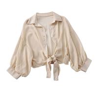 Boléro pour Femme Cardigan Court Manches Chauve-Souris Coton Soie Gilet de fête Veste Transparente Grande Taille Fin Robe Soirée