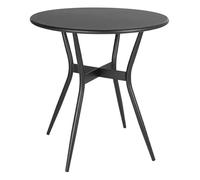 Bolero Santiago Table d'extérieur Noir 700 mm