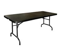 Bolero Table pliante pour l'intérieur et l'extérieur, Noir, 6 pieds, 735(H) x 1829(L) x 762(P)mm, CB518
