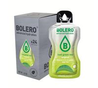 Bolero THÉ VERT GLACÉ ORIGINAL 24x3g | Poudre pour boisson sans sucre, édulcorée à la stévia + vitamine C | convient aux enfants, aux sportifs et aux diabétiques | sans gluten