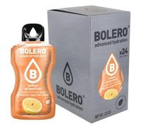 Bolero YELLOW GRAPEFRUIT 24x3g | Jus en poudre sans sucre, édulcoré à la stévia + vitamine C | pour enfants et sportifs | sans gluten, végétalien | saveur de pamplemousse jaune