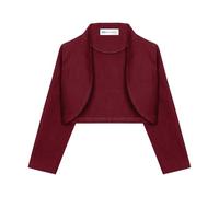 Bolerose Filles Manche 3/4 Formel Enfants Adaptés Boléro (Bordeau, 9-10 Ans)