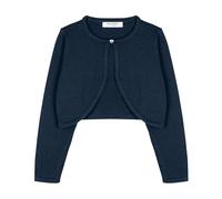 Bolerose Filles Manche Longue Boléro Enfants Cardigan (Bleu Nuit, 7-8 Ans)