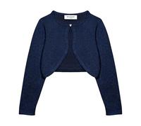 Bolerose Filles Manche Longue Boléro Scintillante Enfants Cardigan (Bleu Nuit, 5-6 Ans)