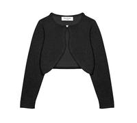 Bolerose Filles Manche Longue Boléro Scintillante Enfants Cardigan (Noir, 5-6 Ans)