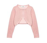 Bolerose Filles Manche Longue Boléro Scintillante Enfants Cardigan (Rose Profond, 7-8 Ans)