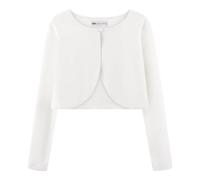 Bolerose Les Filles Manches-Longues Velours Enfants Enfants Pull Boléro Boléro en Maille (Ivoire, 3-4 Ans)