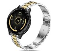 Bolesi Bracelet de montre fin en métal compatible avec Garmin Vivoactive 5/6/Forerunner 165/55/70/170, bracelet réglable de 20 mm en acier inoxydable pour Garmin Approach S12/Venu Sq 2, accessoire