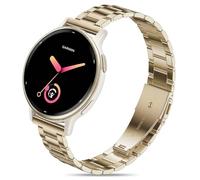 Bolesi Bracelet de montre fin en métal compatible avec Garmin Vivoactive 5/6/Forerunner 165/55/70/170, bracelet réglable de 20 mm en acier inoxydable pour Garmin Approach S12/Venu Sq 2, accessoire