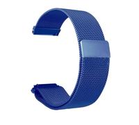 BOLEXA Bracelet de montre en maillage métallique à dégagement rapide en acier inoxydable 12mm-22mm, bracelet intelligent magnétique for hommes et femmes avec outil(bleu,18mm)