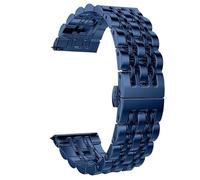 BOLEXA Bracelet universel en acier inoxydable, 22mm, 20mm, en métal, for montre, Bracelet(bleu,22mm)