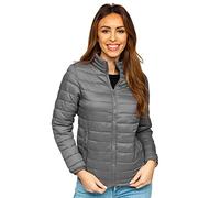 BOLF Femme Blouson Doudounes de Transition Vetements Legeres Veste Matelasse Sportif 1141 Gris XL [D4D]