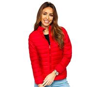 BOLF Femme Blouson Doudounes de Transition Vetements Legeres Veste Matelasse Sportif 1141 Rouge(fonce) L [D4D]