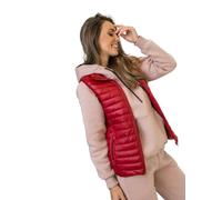 BOLF Femme Gilet de transition matelassee Col montant Doudoune Blouson avec fermeture eclair Zipe Temps libre Sport Fitness Basic Outdoor Style 5M702 Bordeaux L [U1U]