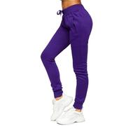 BOLF Femme Pantalons de Sport de Survetement d'entrainement de Football de Fitness de Athletique Joggeur de Course Slim Fit Street Style CK-01B Violet M [F6F]