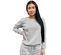 BOLF Femme Sweat-Shirt Sweat Manches Longues Temps Libre Sport Fitness Outdoor Basic Casual Style W01A1 Gris S [A1A]