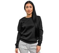 BOLF Femme Sweat-Shirt Sweat Manches Longues Temps Libre Sport Fitness Outdoor Basic Casual Style W01A1 Noir L [A1A]