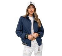 BOLF Femme Veste de transition Blouson Bomber de baseball universitaire coupe-vent de printemps Decontracte Outdoor Veste de tous les jours quotidien Basic 5M3161 Bleu fonce XL [D4D]