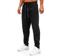 BOLF Homme Pantalons de Sport de Survetement d'entrainement de Football de Fitness de Athletique Joggeur de Course Slim Fit Street Style MS002A1 Noir XL [6F6]