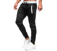 BOLF Homme Pantalons de Sport de Survetement d'entrainement de Football de Fitness de Athletique Joggeur de Course Slim Fit Street Style AK13-1 Noir M [6F6]