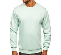 BOLF Homme Sweat-Shirt Sweat Manches Longues Temps Libre Sport Fitness Outdoor Basic Casual Style 2001 Menthe Clair XL [1A1]
