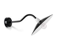 Bolichwerke Bonn applique murale, 30 cm, bras à un tube oblique Wandleuchte, aluminium blanc