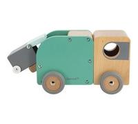 Bolid camion poubelle en bois Multicolore G