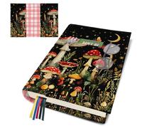 bolimoss Housse de livre réglable avec poche - Housse de protection réutilisable pour livres de poche - Couverture de livre en tissu pour les amateurs de livre avec marque-page - Cadeau pour femmes